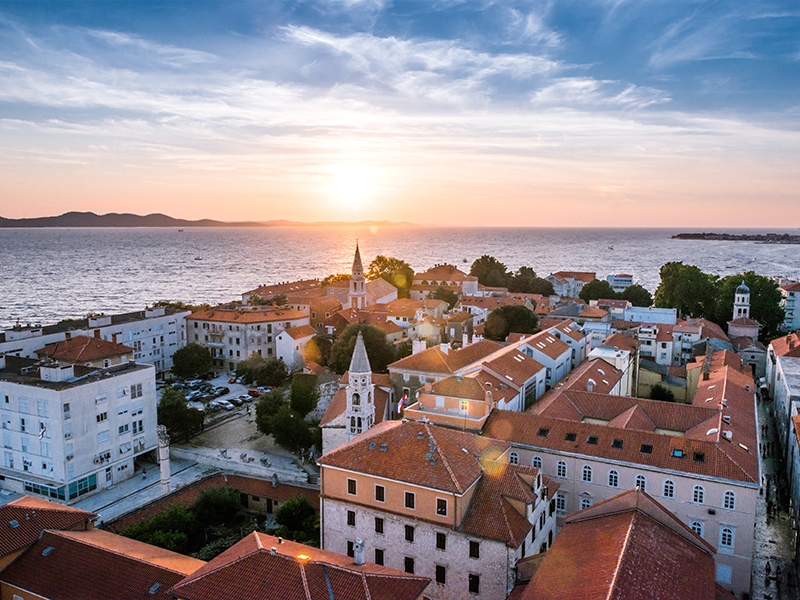 Blich auf die Stadt Zadar