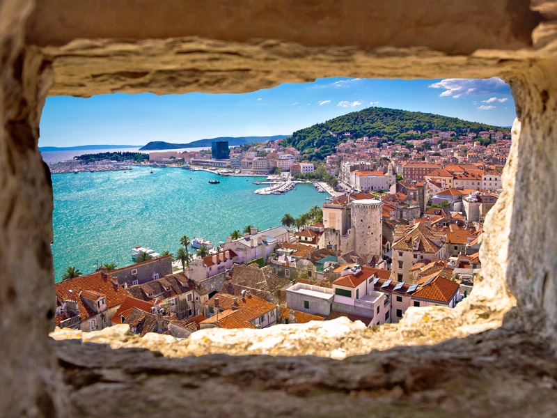 Blick auf kroatische Bucht